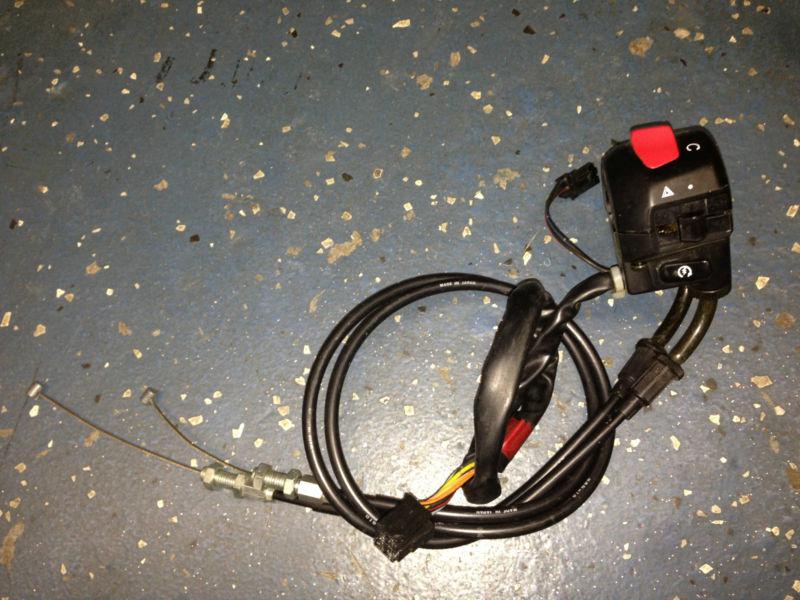 03-04 suzuki gsxr1000 stop/ start switch+ throttle cables gsxr-1000 2003 2004