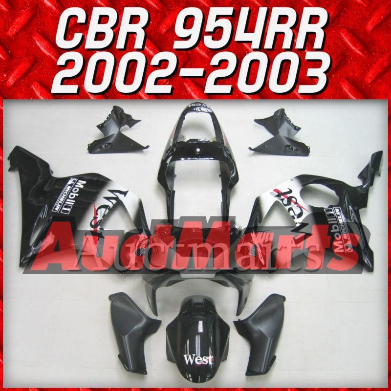 Fit honda 02 03 cbr954rr cbr 954 rr 2003 2004 fairing kit abs plastics c10 f17