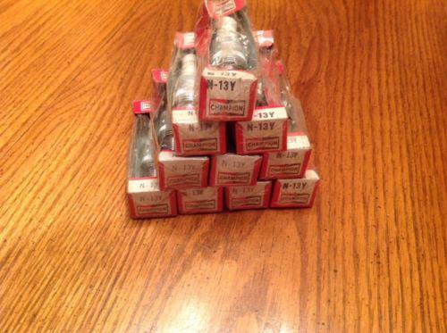 10 individually packagenew old stock champion spark plugs n-13y original genuine