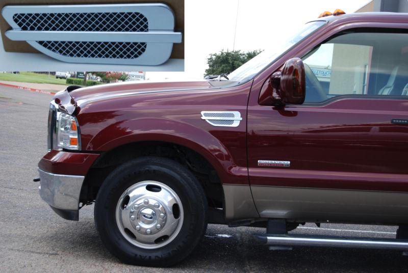 Ford f-150 f250 fender vent port hole chrome universal 2004-2008