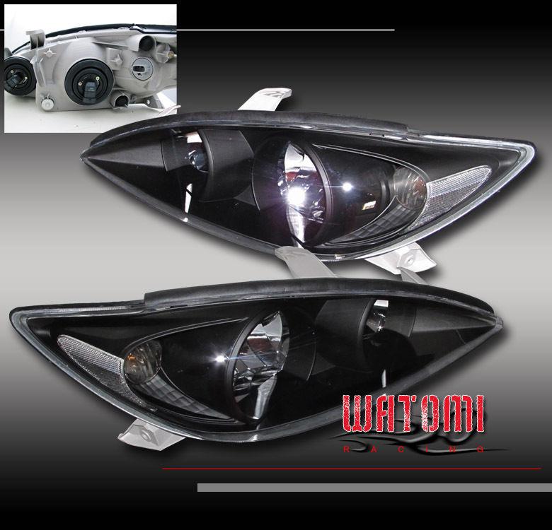 02 03 04 toyota camry crystal headlights lamp jdm black