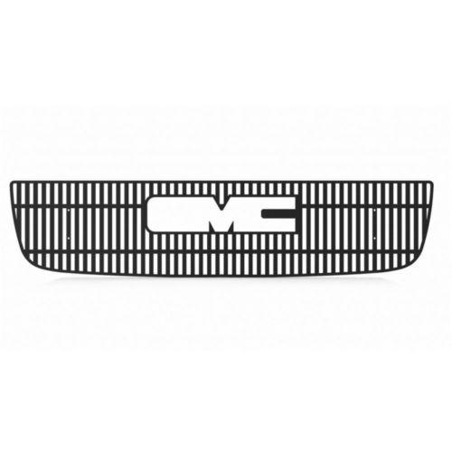 Gmc sierra ld hd 03-05 black vertical billet front metal grille trim cover