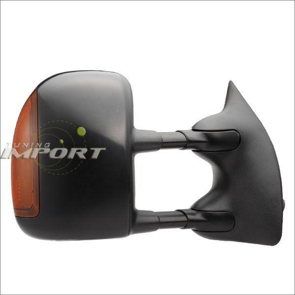 2003-2007 ford f250 f350 sd towing tow black power heated passenger right mirror