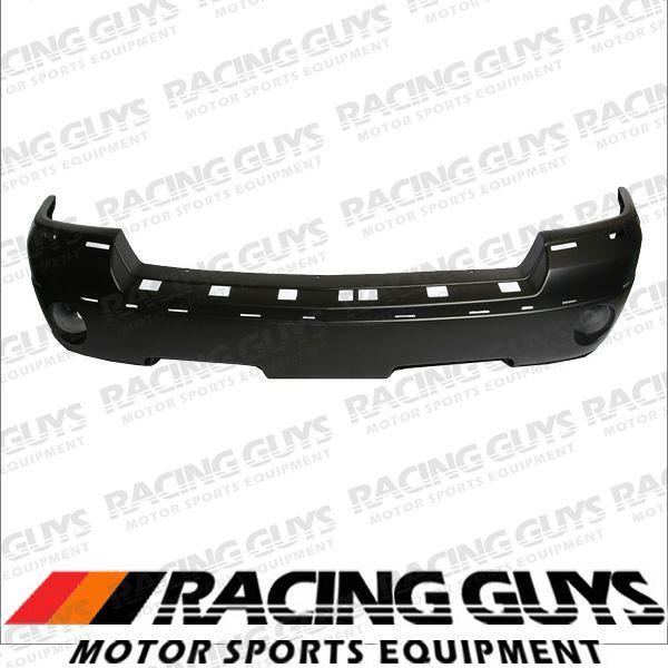 05-07 dodge dakota front bumper cover primed w/fog hole facial plastic ch1000443