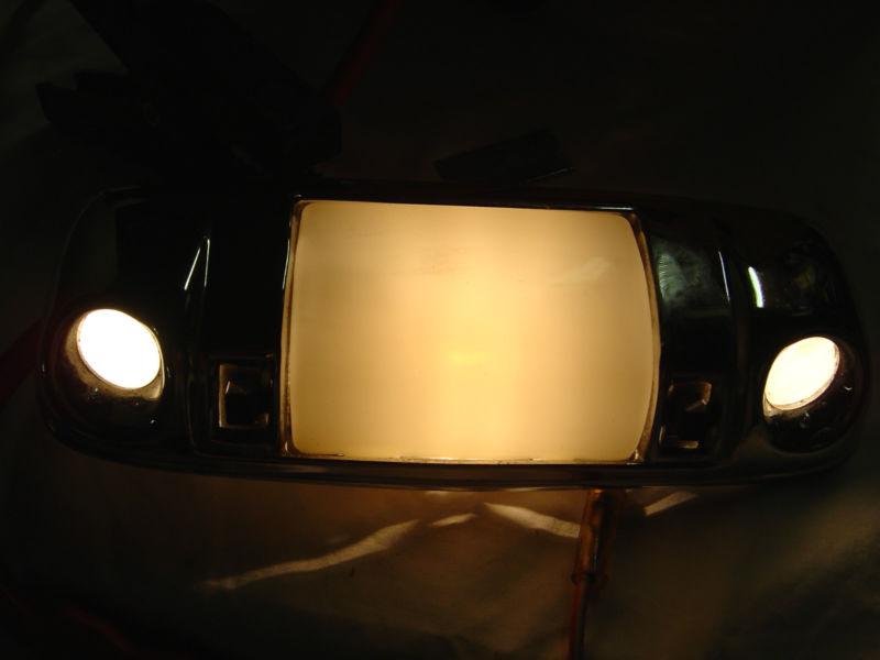 1986 chevy caprice chrome dome light w/ map 70 ' s f-body option nice