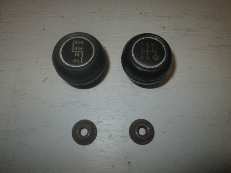 Jeep wrangler factory yj 87-95 4wd transfer case & transmission shift knobs 782