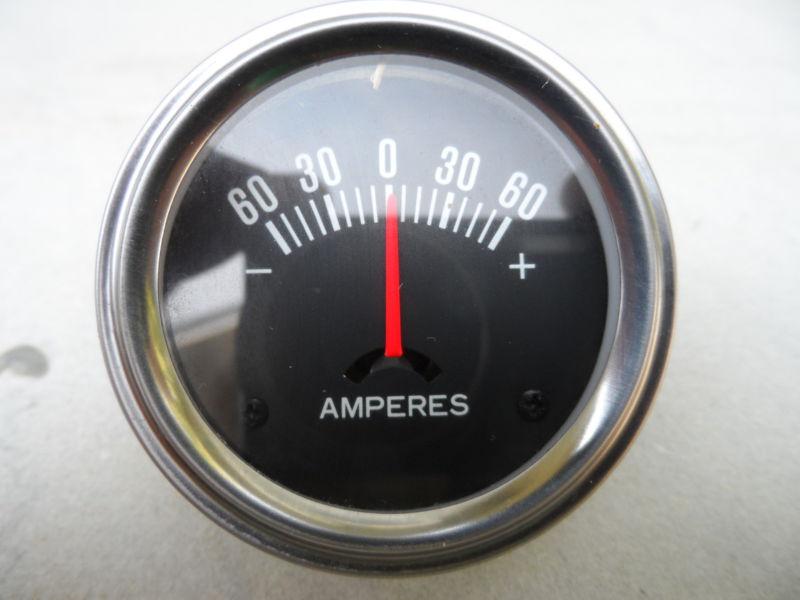 New old stock chieftain illuminated ammeter amperes gauge model 5-2211(a60) nr!!