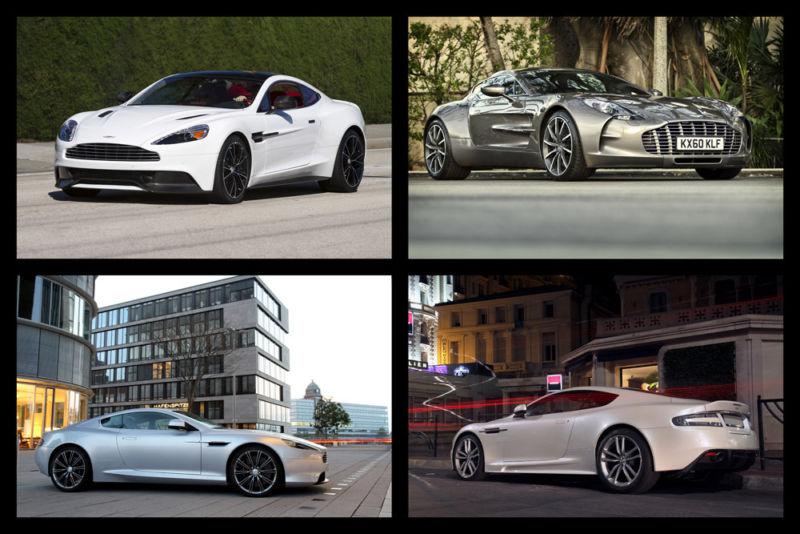 Aston martin vantage dbs one-77 virage hd poster collage print multiple sizes