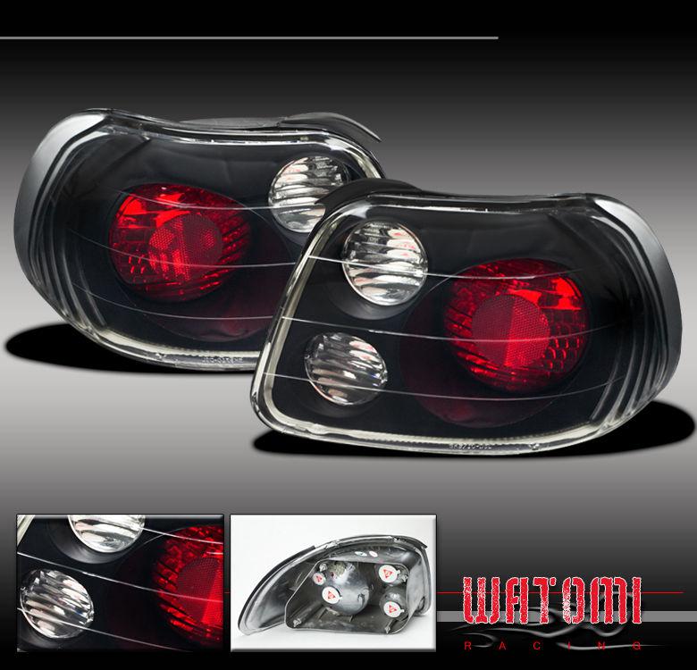 93-97 honda civic del sol altezza tail lights blk 95 96