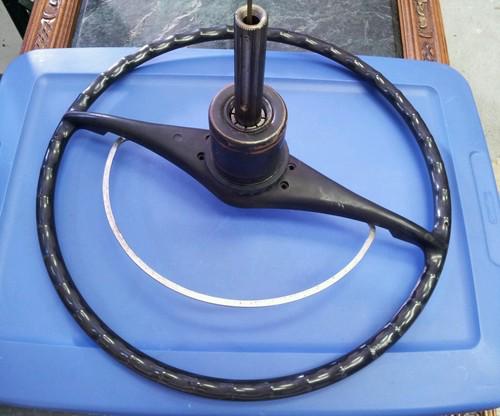 1964 jaguar s? type 61 - 64 steering wheel assy. from right hand drive jag, nice