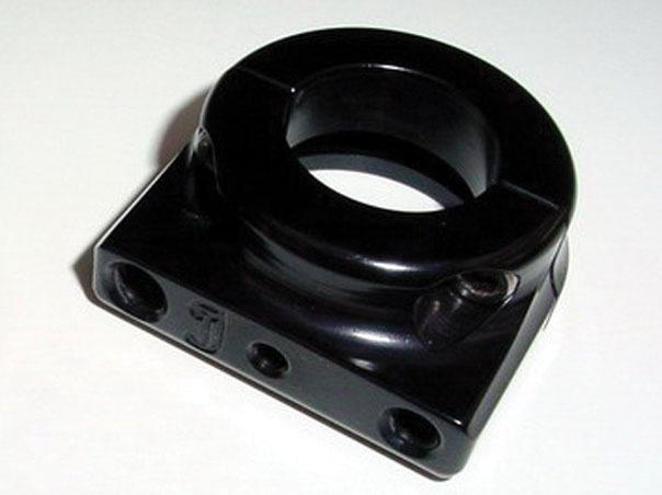 Joker machine jx throttle housing dual thread-in cable black anodized h-d all