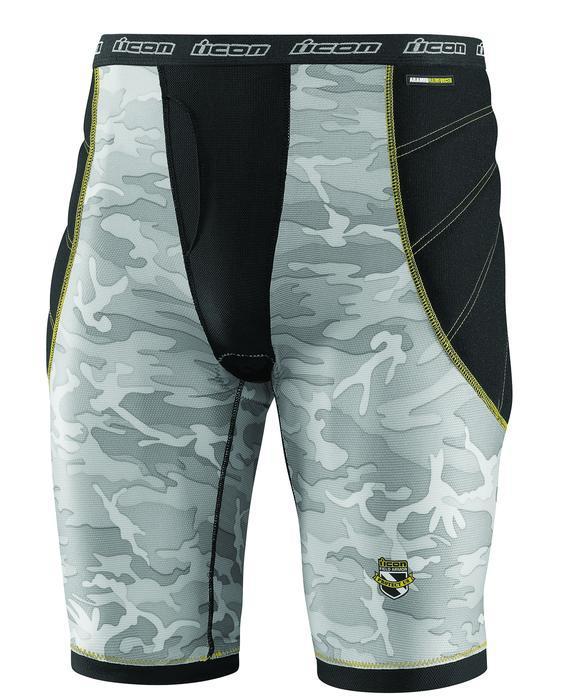 Icon field armor 2 motorcycle shorts urban camo lg/large