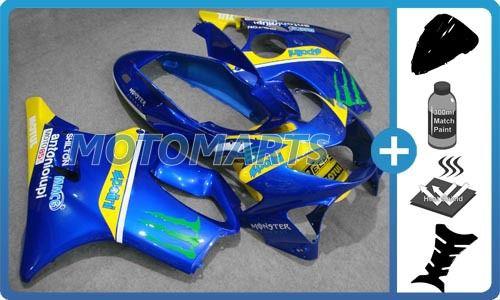 5 in 1 bundle pack for honda cbr600 f4 99 00 body kit fairing & windscreen ap