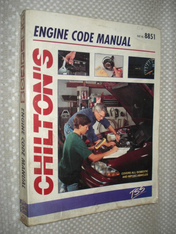 Chiltons engine code manual shop service chevy ford honda mazda dodge & more!