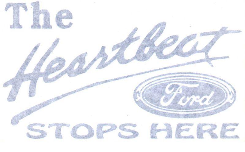 "heartbeat stops here" decal/sticker in red