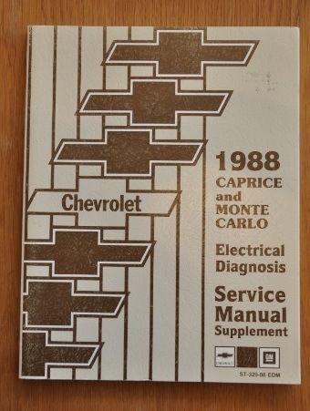 1988 chevy monte carlo caprice electrical diagnosis service manual supplements 2