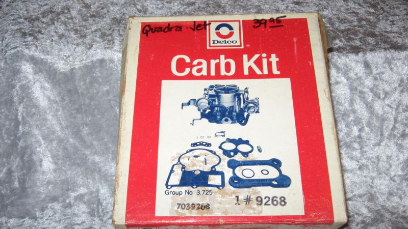 Genuine delco 4 barrel quadra-jet carburator  rebuild kit