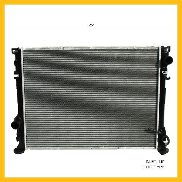 06-08 dodge magnum radiator ch3010315 charger 300c 6.1l v8 aluminum 1-7/16" core