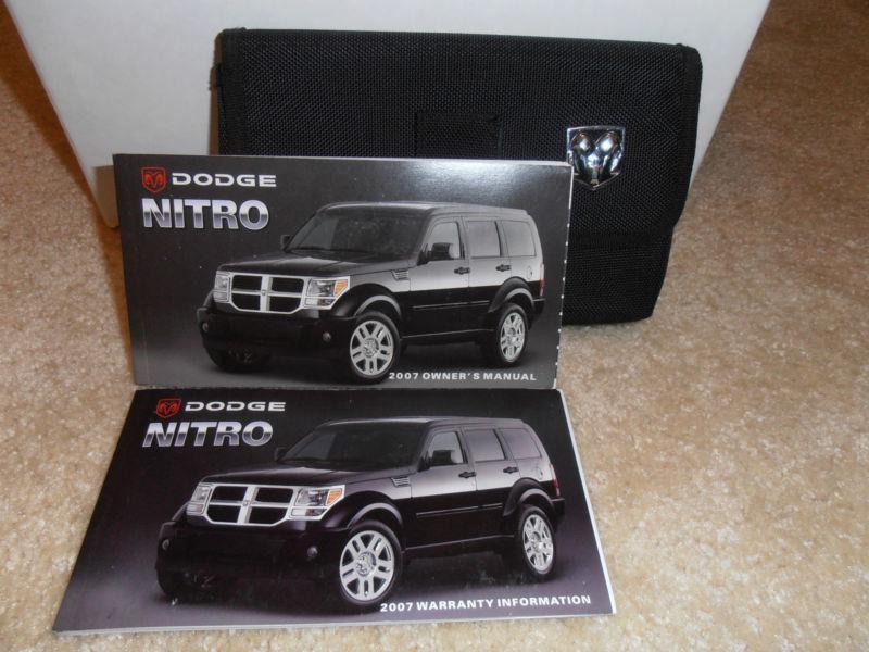 2007 dodge nitro owner's owners manual ++!