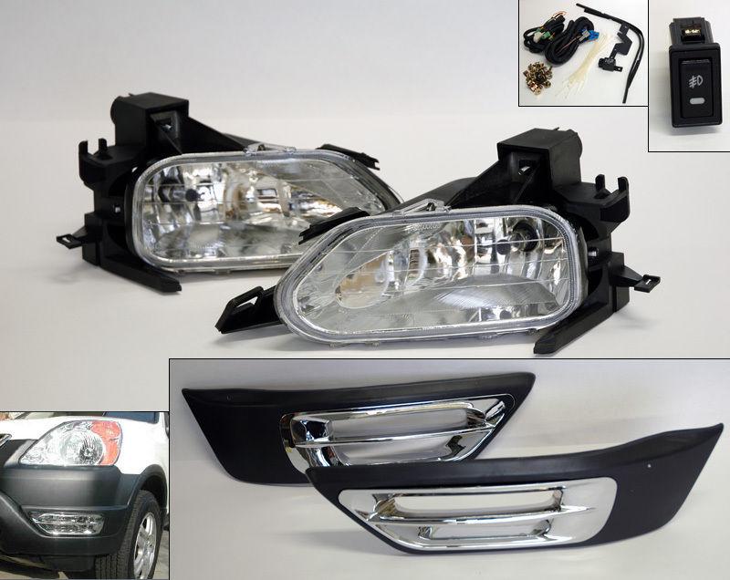 Honda cr-v crv 02-04 front fog lights - crystal clear