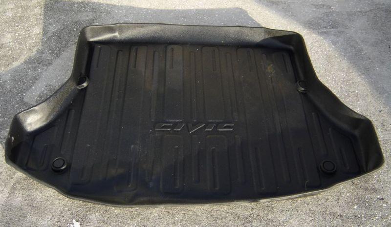 06-11 honda civic factory oem rubber cargo/floor liner mat trunk protector black