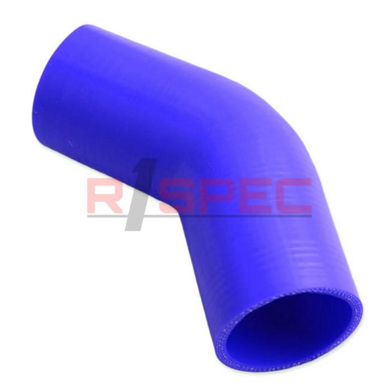 Universal blue 2.36'' 3 ply 45 degree silicone hose coupler 60mm turbo intake bl