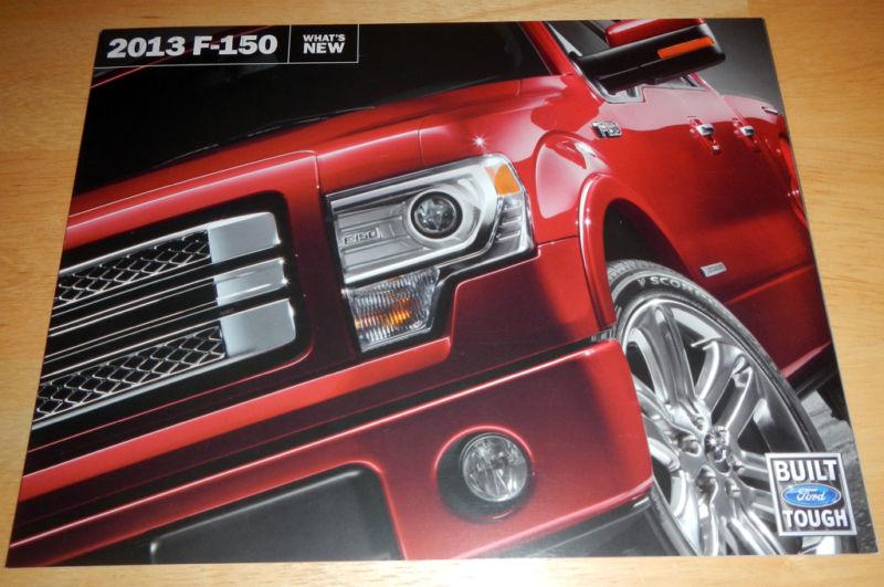 New 2013 ford f-150 brochure ft lariat, svt raptor, and more