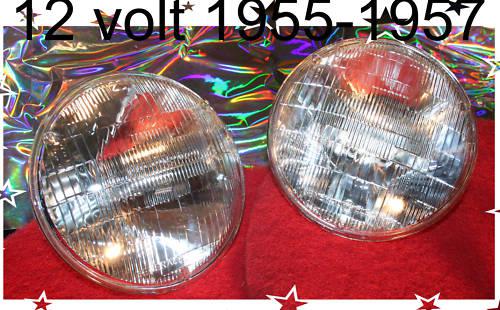 Corvette 1955 1956 1957 headlight sealed beam bulbs new