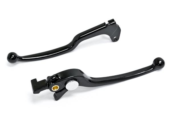 Brake + clutch hand lever black replacement set for 2011-2012 suzuki gsr750/abs