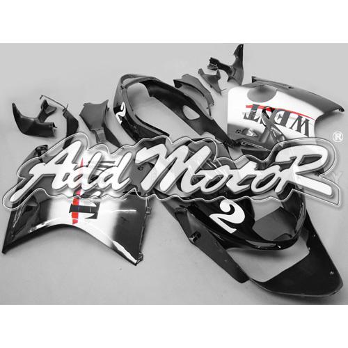 Injection molded fit cbr1100xx blackbird 96-07 west black fairing 11n14