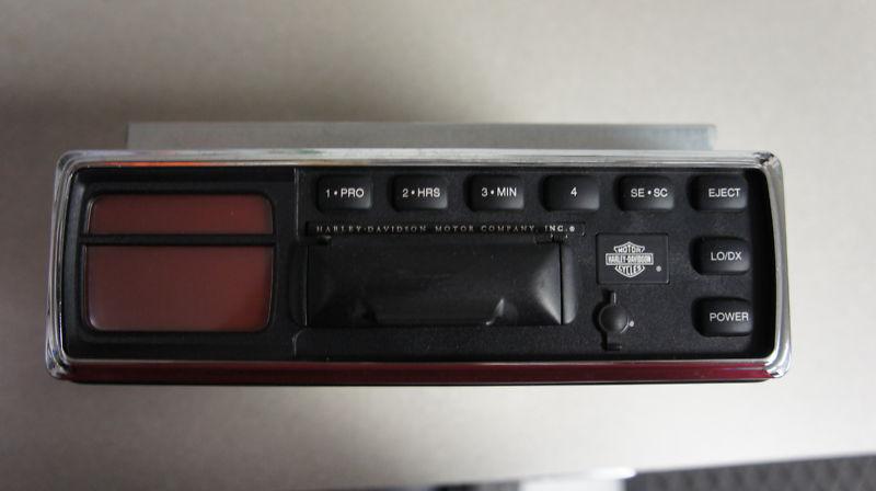 Used harley davidson radio stock auto reverse cassette am/fm mpx/wx 76164-98