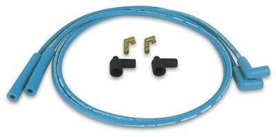 Moroso ignition wires blue max spiral core 55 in. length pair 72475