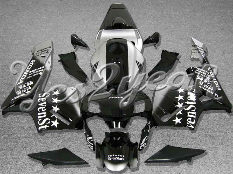 Injection molded fit 2003 2004 cbr600rr 03 04 sevenstar black fairing zn735