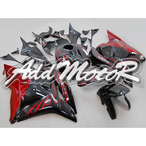 Injection molded fit cbr600rr 2009 2010 2011 2012 red flames fairing 69n02