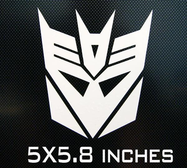 Decepticon transformer logo car window decal sticker