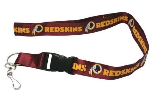 Washington redskins red lanyard key chain