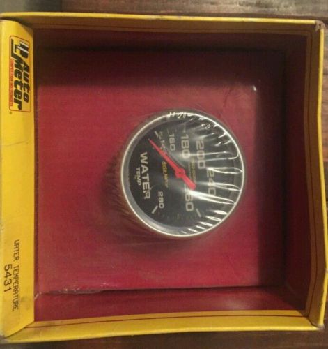 Auto meter 5431 water temperature gauge 2-5/8&#034;, 140- 280`f, 6&#039; tubing, mech