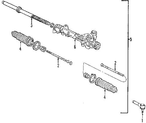 Mercury 8l2z3504arm genuine oem factory original steering gear