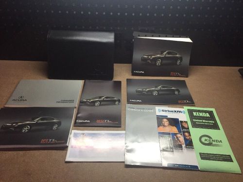 2012 acura tl owners manual with case and navigation guide 10 pieces