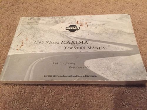 99 1999 nissan maxima owners owner&#039;s manual book oem