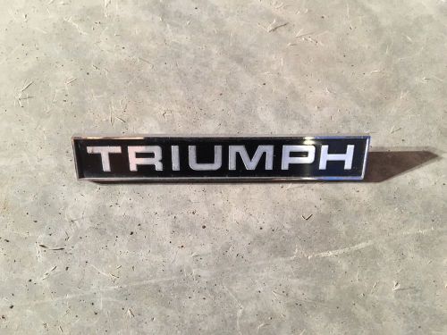 Triumph tr6 rear nameplate