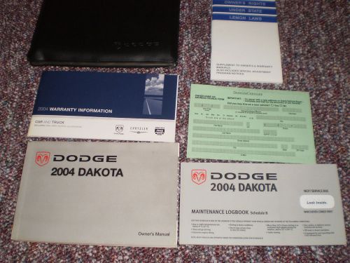 2004 dodge dakota 2x4 4x4 pickup truck owners manual books guide case all models