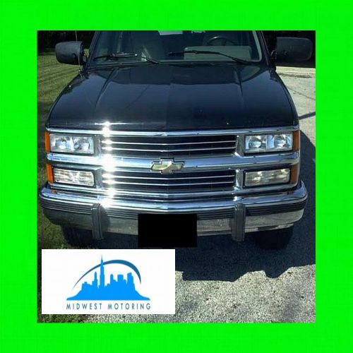 1988-1993 chevy chevrolet suburban chrome trim for grill grille w/5yr warranty