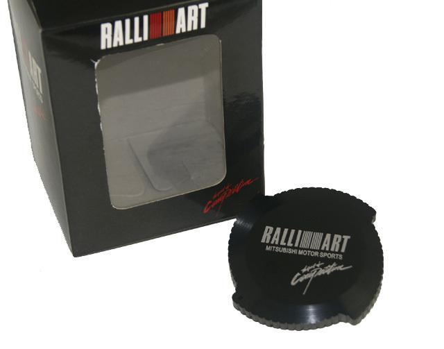 Ralliart engine oil fuel filler tank cap cover black for mitsubishi outlander gs