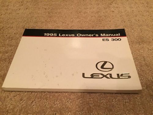 95 1995 lexus es 300 es300 owners owner&#039;s manual book oem