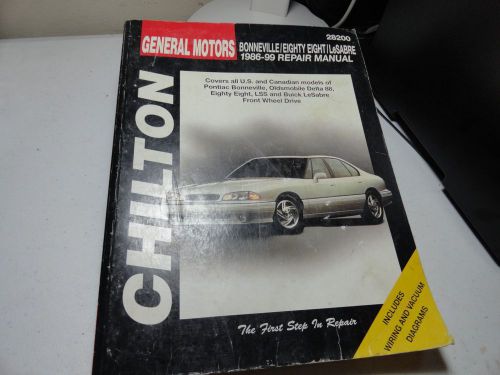 Chilton gm bonneville eighty-eight lesabre 1986-1999 repair manual 28200