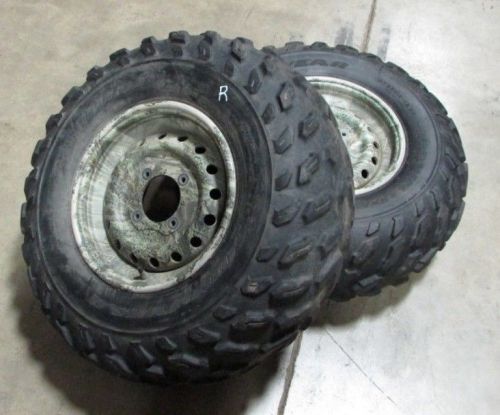 Kawasaki brute force 750 2008 rear camo wheel tires goodyear rawhide 25x10-12