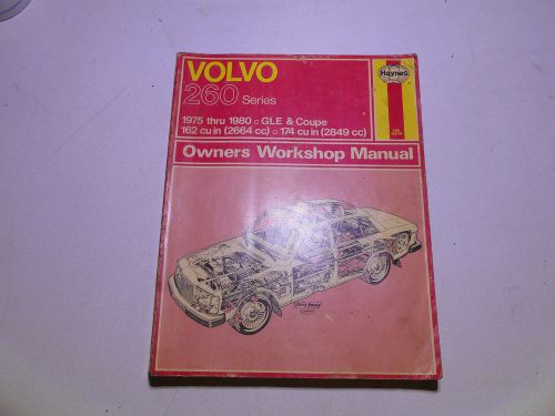 Volvo 260 series 1975-1980 haynes workshop manual gle &amp; coupe