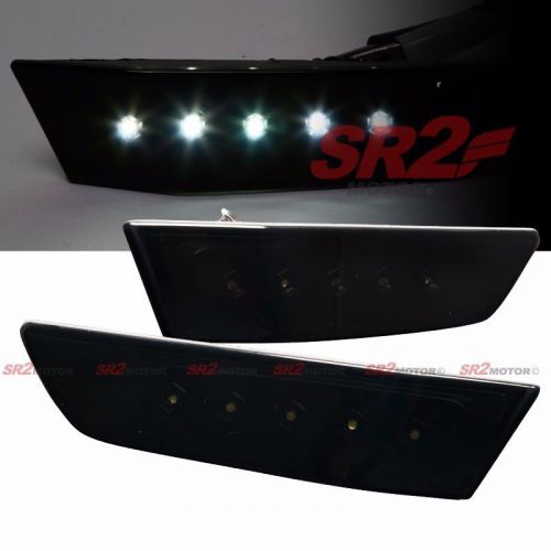 Front bumper led dark smoke side marker light fits for 03-07 infiniti 2dr coupe