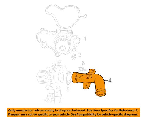 Chrysler oem water pump-inlet tube 4621491ab